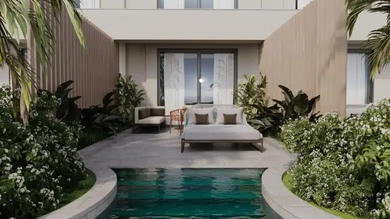 3 Kişilik Havuz Erişimli Oda